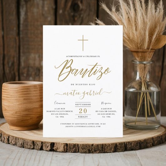 書道インビタシオンデバウティゾパラニーニョ金ゴールド 招待状