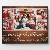 書道ウッドプリント5フォトファミリークリスマス フォトプラーク (正面)