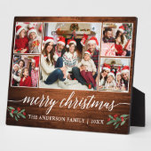 書道ウッドプリント5フォトファミリークリスマス フォトプラーク (側面)