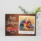書道ウッド感謝祭トラックインスタントフォト シーズンカード (スタンド正面)