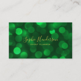 書道エメモダンラルドグリーン《写真》ぼけ味灯 名刺