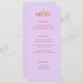 書道エレガカラフルントウェディングメニューカード メニュー (正面/裏面)