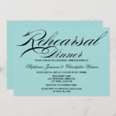 書道エレガンスアクアリハーサルディナー 招待状 (正面/裏面)
