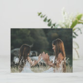 書道エレガントと明メリーるい写真 シーズンカード (スタンド正面)