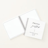 書道エレガントなウェディングフォトゲストブック ノートブック (内部)