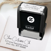 書道エレガントのスタイリッシュ差出人住所 セルフインキングスタンプ