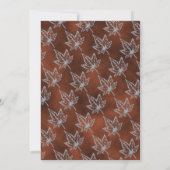 書道エレガントのモダンブライダルシャワー 招待状 (裏面)