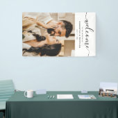 書道エレガントの台本はの結婚歓迎 横断幕 (トレードショー)