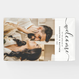 書道エレガントの台本はの結婚歓迎 横断幕