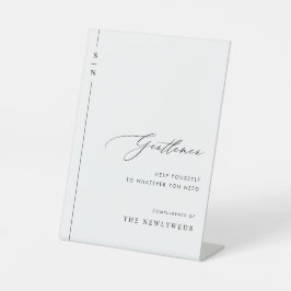 書道エレガントの結婚バスケットサイン 台座サイン