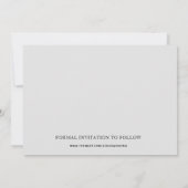 書道エレガントの結婚写真日付を保存 セーブザデート (裏面)