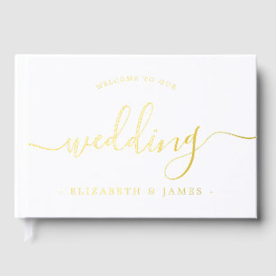 書道エレガントは我々の心に歓迎さ結婚れる ゲストブック