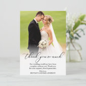 書道エレガントは本当にありがとう結婚。 サンキューカード (スタンド正面)