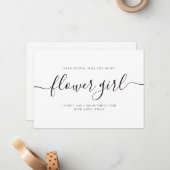 書道エレガントは私の花娘 ノートカード (正面/裏面インサイチュ)