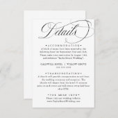 書道エレガントアメリカスタイル手書き エンクロージャーカード (正面/裏面)