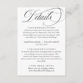 書道エレガントアメリカスタイル手書き エンクロージャーカード