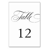 書道エレガントアメリカスタイル手書き テーブルナンバー (裏面)