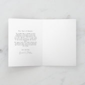 書道エレガントカスタムウェディング写真ありがとう サンキューカード (内部)