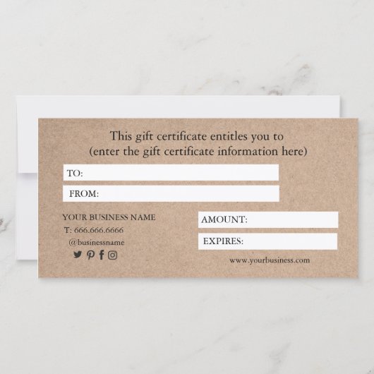 書道エレガントカスタムクラフト券 (裏面)