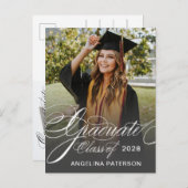 書道エレガントクラシカル卒業会 インビテーションポストカード (正面/裏面)