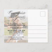 書道エレガントクラシカル卒業会 インビテーションポストカード (裏面)