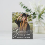 書道エレガントクラシカル卒業会 インビテーションポストカード (スタンド正面)