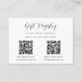 書道エレガントシャワー贈与簿 エンクロージャーカード (正面)