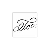 書道エレガントスクリプトのクリスマスの休日"へ" ラバースタンプ (インプリント)