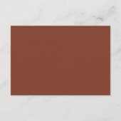 書道エレガントテラコッタウェディングレセプション エンクロージャーカード (裏面)