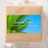 書道エレガントテンプレートブモダンルースカイパームズ ラベル (インサイチュ)