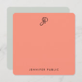 書道エレガントテンプレート ノートカード (正面/裏面)