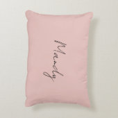 書道エレガントバラ金ゴールドプレーンシンプル名 アクセントクッション (裏面(縦))