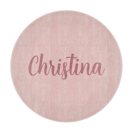 書道エレガントバラ金ゴールドプレーンシンプル名 カッティングボード (正面)