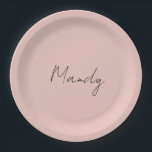 書道エレガントバラ金ゴールドプレーンシンプル名 ペーパープレート<br><div class="desc">美しい筆跡で美しい書道をお探しですか？このシンプルデザインは目を引く。この商品は見る人にすぐに感動を与える。そして素晴らし風情のあるデザインは、すぐにあなたの人間関係と家族の質を反映する。</div>