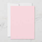 書道エレガントパステルシンプルピンクサンキュー サンキューカード (裏面)