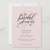 書道エレガントブライダルシャワークラシックインビタティ 招待状 (正面)