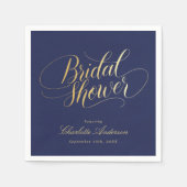 書道エレガントブライダルシャワー スタンダードカクテルナプキン (正面)