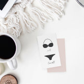 書道エレガントブライダルランジェリーシャワー エンクロージャーカード