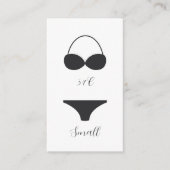 書道エレガントブライダルランジェリーシャワー エンクロージャーカード (正面)