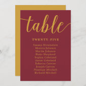 書道エレガントブルゴーニュ結婚の客席 (正面/裏面)