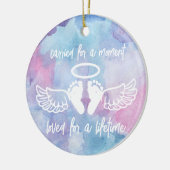 書道エレガントベビーロスのクリスマスオーナメント セラミックオーナメント (左)