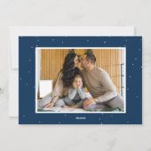 書道エレガントメリークリスマス海軍2写真 シーズンカード (裏面)