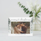 書道エレガントモダン聖降誕祭の写真 ポストカード (スタンド正面)