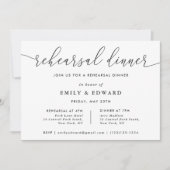 書道エレガントリハーサルディナー 招待状 (正面)