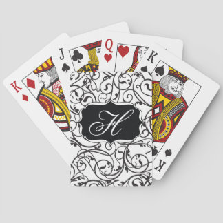 書道エレガントヴィンテージモノグラム トランプ