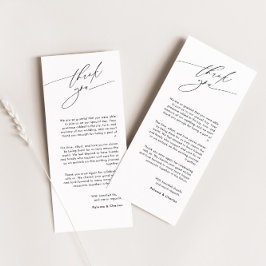 書道エレガント付きサンキューカードフォント 招待状