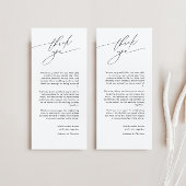 書道エレガント付きサンキューカードフォント 招待状