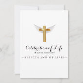 書道エレガント写真お祝い 招待状 (裏面)