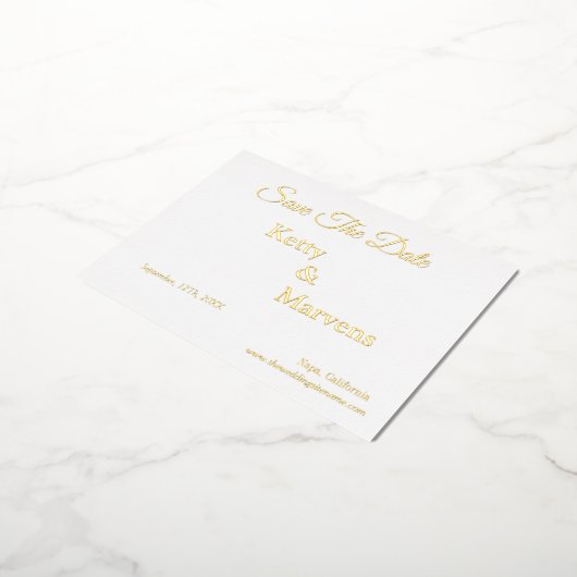 書道エレガント写真なし日付の保存実在 箔シーズンポストカード (回転した状態)