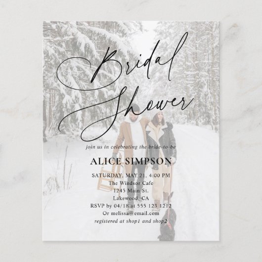 書道エレガント写真ブライダルシャワー (正面)